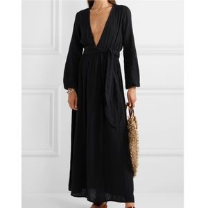 Mara Hoffman black Luna maxi dress